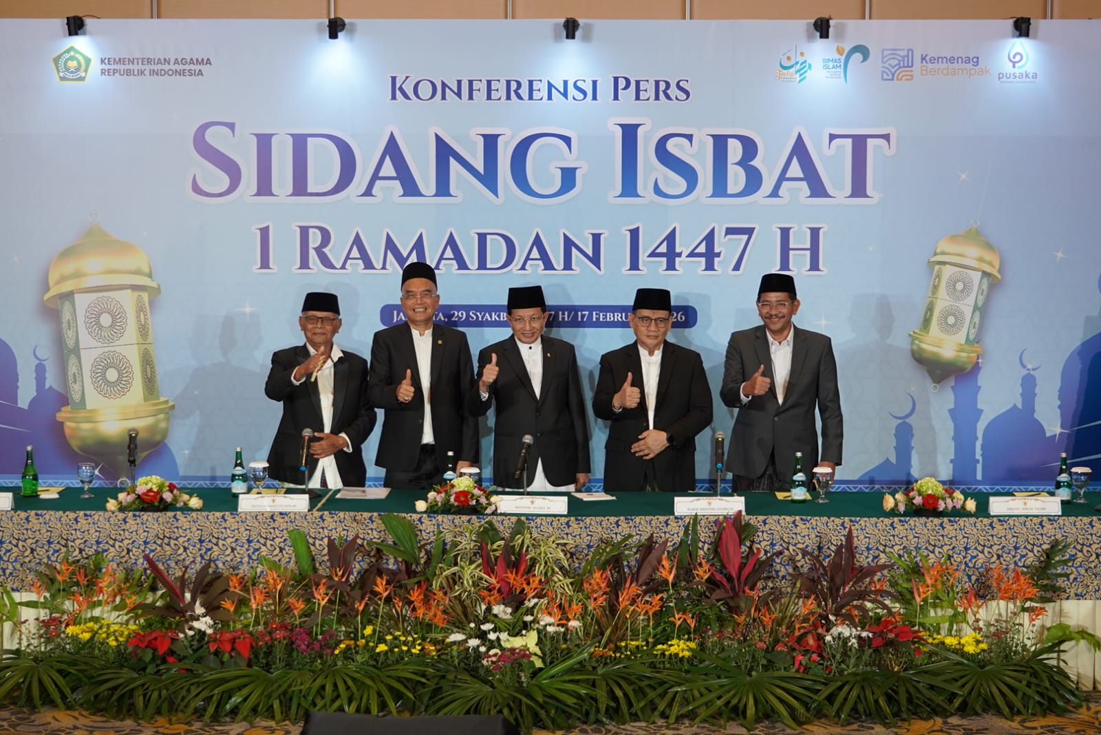 Sah! Pemerintah Tetapkan 1 Ramadan 1447 H Jatuh pada 19 Februari 2026