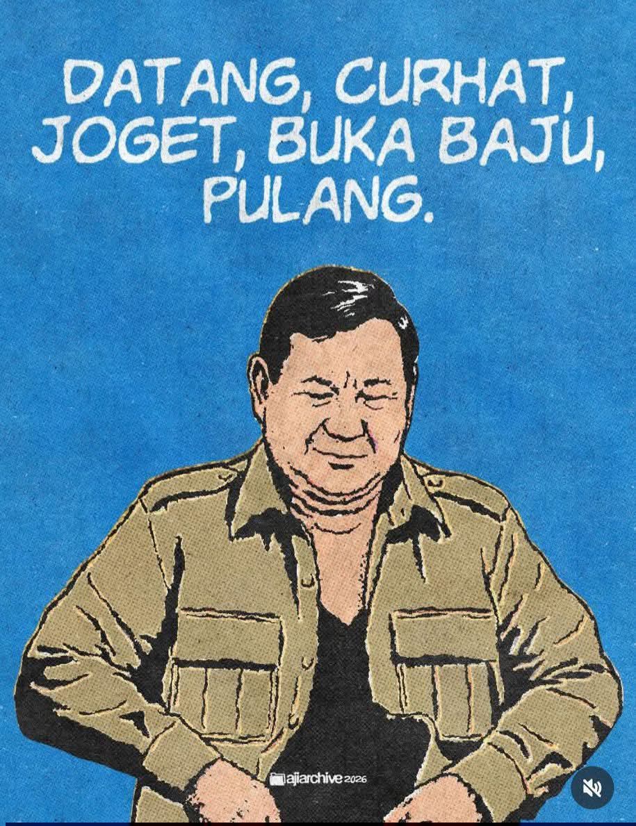 Datang, Curhat, Joget, Buka Baju, Pulang