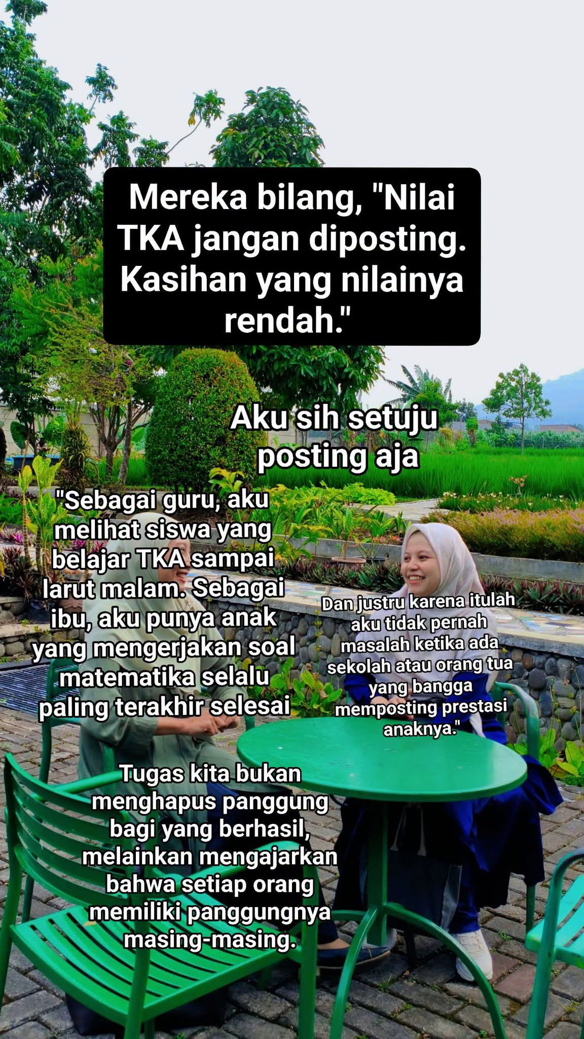Nilai TKA Jangan Diposting?