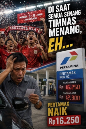Di Saat Semua Senang Timnas Menang, Eh… Pertamax Naik Rp16.250