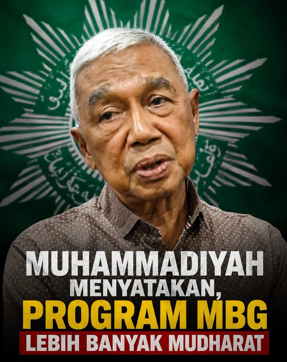 Muhammadiyah Menyatakan, Program MBG Lebih Banyak Mudharat